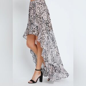 NEW Meet Me in Santorini Blush Black Stroke Giana Skirt